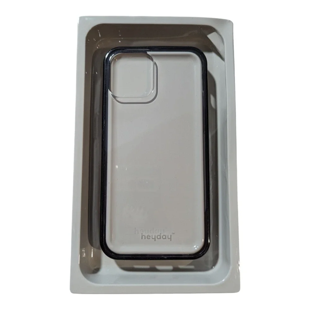 F2.‎ heyday Phone Case For Apple iPhone 12 & 12 Pro - Clear/Black Bumper